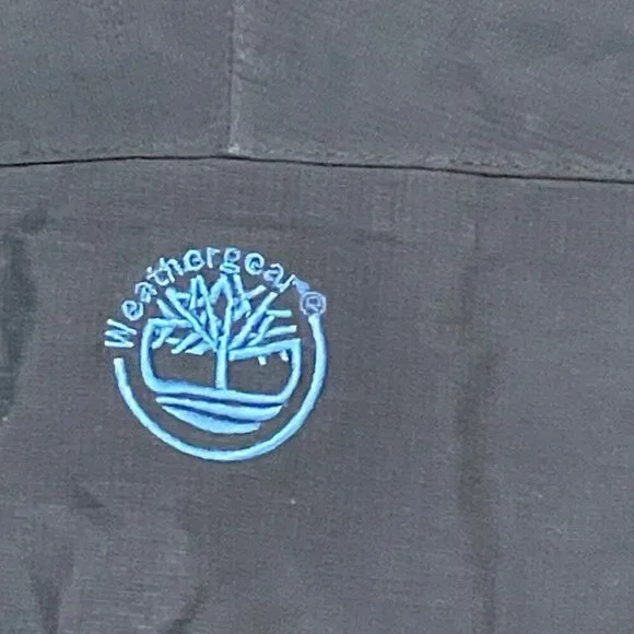 Timberland Weathergear Hooded Jacket XL Navy Blue Full Zip Weather Proof Hoodie - Picture 5 of 6